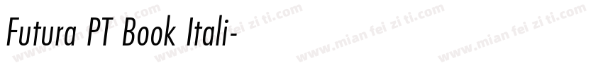 Futura PT Book Itali字体转换